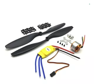 Combo Motor Brushless Speed Esc 30a Helices 1045 Drone Avion