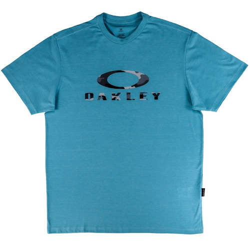 Camisa Masculina Oakley Logotipo Bark Camuflado Lancamento