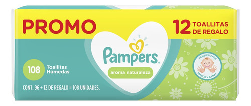 Toallitas húmedas Pampers Aroma Naturaleza 108 u