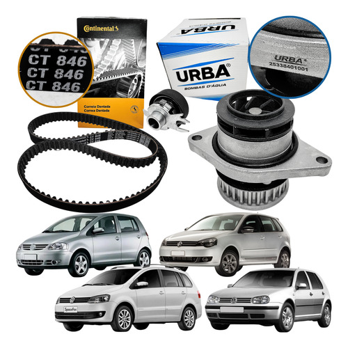 Kit Tensor Correia Bomba Dagua Fox Spacefox Polo Golf Ea111