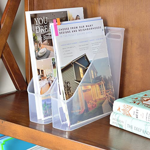 Youngever 3 Pack File Folder Bin Storage, Plastic File Folde