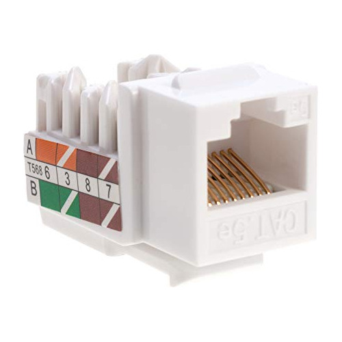 Cat5e Ethernet Rj 45 Keystone Jack Cat5 Punch Down Netw...