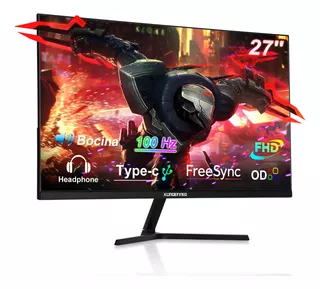 Monitor Gamer Xundefined 27'' 100hz G270fp01 Tipo C Bocina