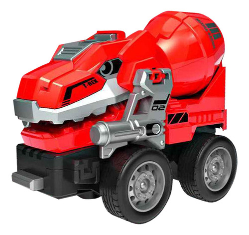 Modelo De Vehículo De Ingeniería, Camión Mezclador Rojo