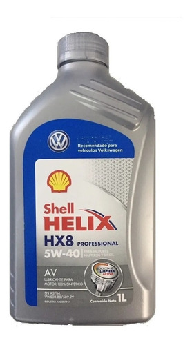 Aceite Shell Helix Hx8 5w40 Sintetico X 1 Litro