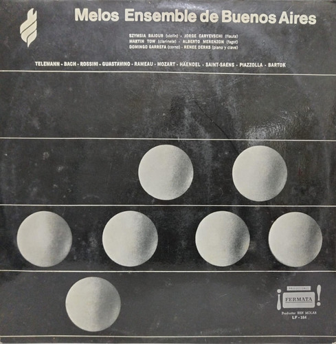 Melos Ensemble De Buenos Aires  Melos Ensemble De B.s Lp