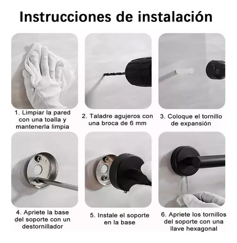 ** 20pcs Juego De Baño Accesorios For Baño Negro Inoxidables