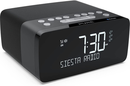 Pure Siesta Radio Reloj Despertador Con Cargador (radio Dig