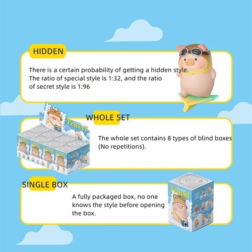 Collectible Toy Maidimiao Lulu The Piggy Travel Series