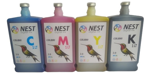 Nest Digital Tinta Eco Solvente Colibri X 1 Litro Kit
