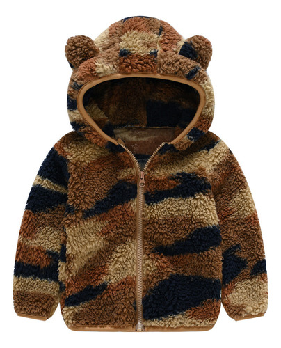 Peluche De Camuflaje A Rayas J Coat Para Bebés, Niños Y Niña