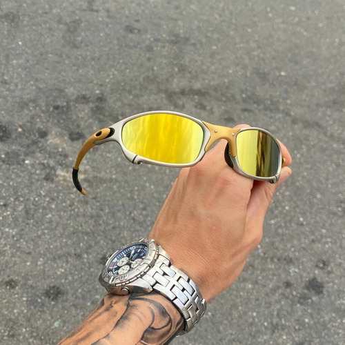 Anteojos Gafas Lentes De Sol Oakley Juliet / Modelo Brasil Deportivos Amarillo Gris Naranja