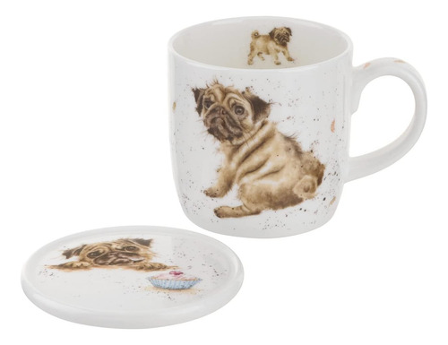 Royal Worcester Wrendale Designs Juego De Tazas Y Posavasos 