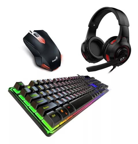 Audífonos gamer Genius GX Gaming con vibración HS-G600V negro y rojo -  Tecnología en Línea