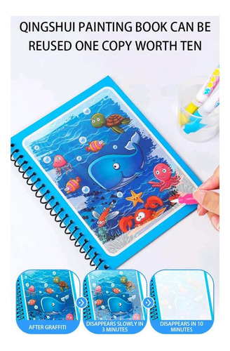 Hj Libro Mágico De Dibujo Acuático For Niños, Juguete
