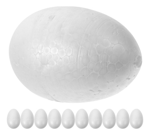 Huevos De Pájaro Lisos Foam Eggs, 10 Unidades