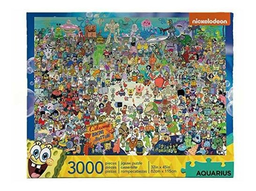 Rompecabeza 3k Aquarius Spongebob Squarepants Puzzle (puzzle