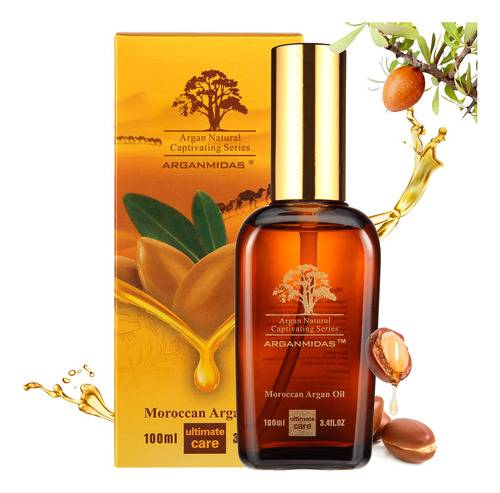 Aceite De Argán Arganmidas, Hidratante Cabello Y Piel, 100
