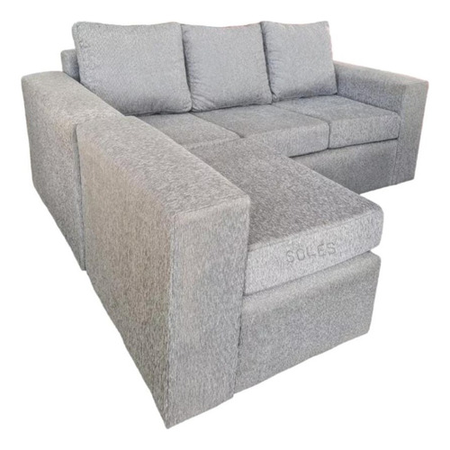 Sillon 3 Cuerpos C/banqueta Movil Eco Cuero/chenille + Cuota