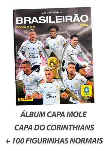 Álbum Brasileirão 2022 Capa Do Corinthians + 100 Figurinhas | Frete grátis Álbum Brasileirão 2022 Capa Do Corinthians + 100 Figurinhas | Frete grátis