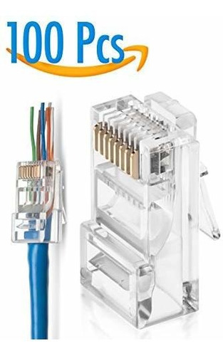 Utp Cat6 Ez Enchufe 100de Polietileno Bolsa Con Calcomania