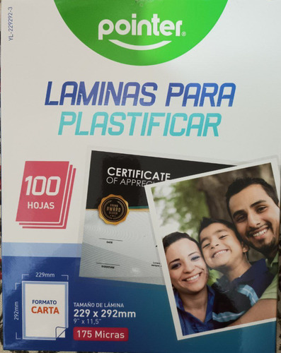 Laminas Para Plastificar Pointer