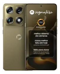 Smartphone Motorola Signature 5G 512GB 12GB RAM Verde - Foto oficial e menor preço
