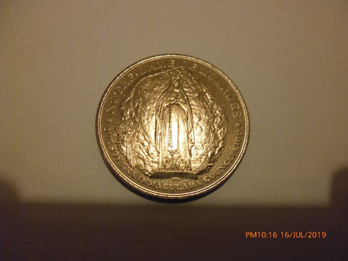 Francia Moneda Gruta De La Virgen De Lourdes Año 1999