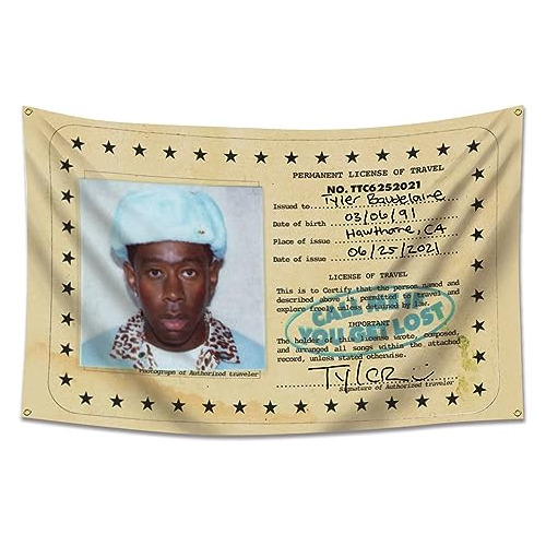 Tapiz De Tyler Flag The Creator  Llámame Si Te Pierdes, Ban