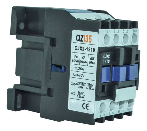Kit C/100 Chave Contatora Tripolar 12a Lc1 - 3p + 1 N/a 220v
