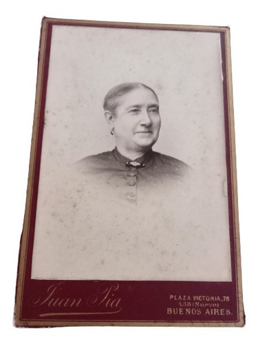 Fotografía Antigua Tarjeta Álbum. Mujer. Juan Pia (Usado)