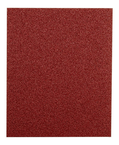 Lija De Esmeril Roja Grano 36 Truper 25  Pzas