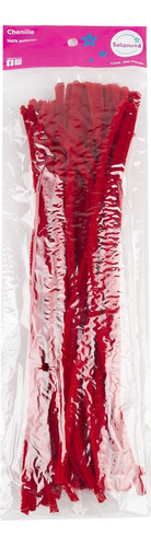 Limpiapipas Para Manualidades Cheniles 100pz Color Rojo