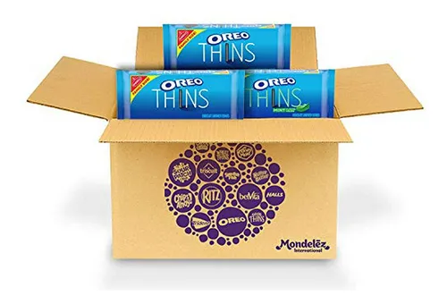 Paquete De Variedad De Galletas Oreo Thins Con Crema Saboriz