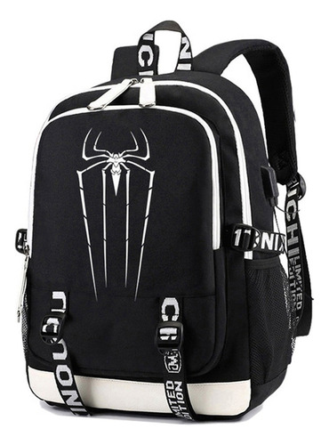 Mochila Anime Superhero Anti-spiderman, Bolsa Grande 2022 Color Negro 01