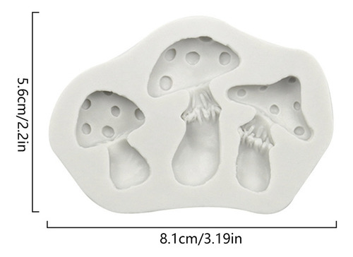 Molde Para Tartas Con Forma De Hongo, Fondant, De Silicona D