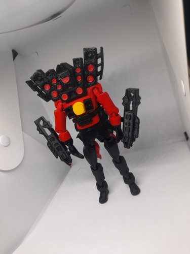 Pack Juguetes Articulados Skibidi Toilet Con Titan Clokman