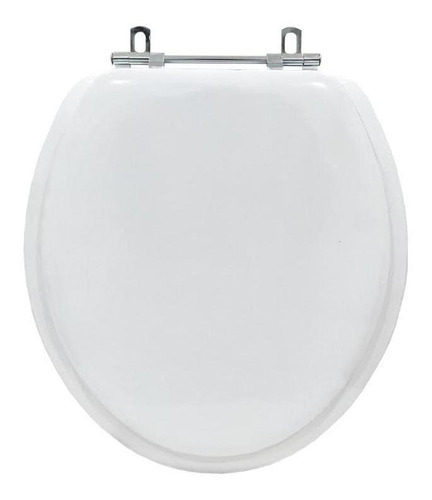 Tampa De Vaso Almofadada Luxo Convencional Oval Branco