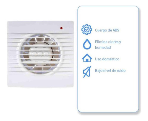 Extractor De Aire Iusa 5 Pulgadas Para Interiores