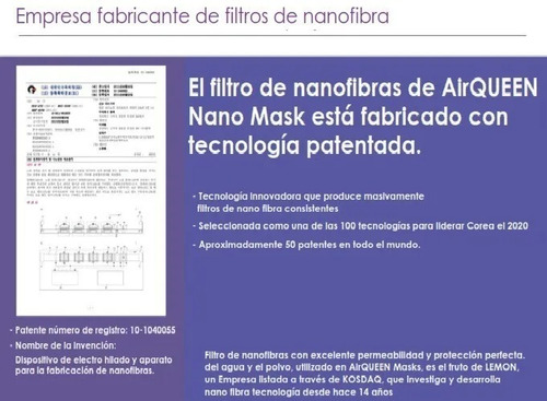 Mascarilla Air Queen - Diseño Ergonómico 3d - Nano Mask