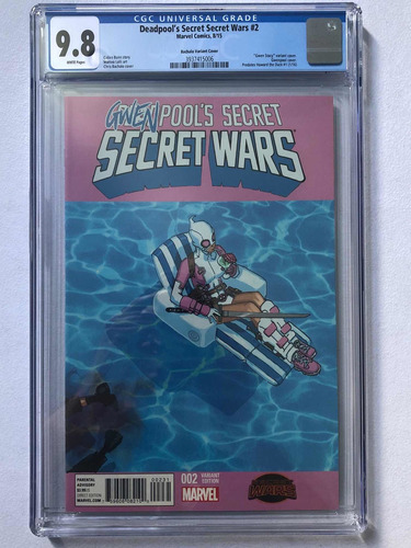 Deadpool Secret Secret War 2 Cgc 9.8 1st Gwenpool