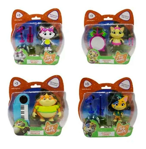 Figura 44 Gatos - Personaje C/instrumento - Surtidos - Vaj