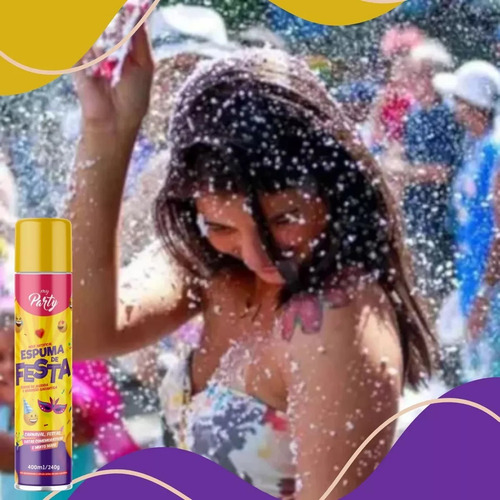Espuma De Carnaval Neve Artificial Spray Espuminha Grande