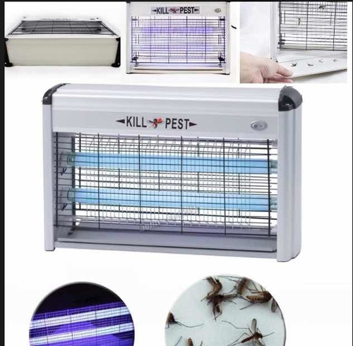 Lámpara Matamosca Electro Insectos 2x15 30w Kill Pest Moscas