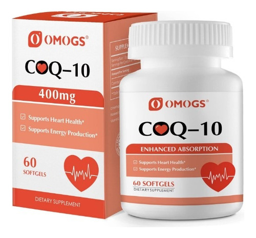 Coq10 Original (coenzima Q10) 400mg 60 Capsulas Blandas