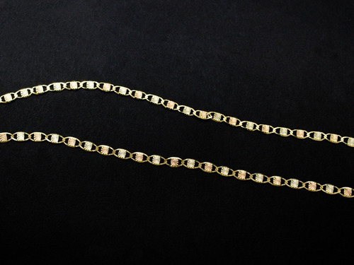 Cadena Florentina Diamantado Estrella 2 Mm X 45 Cm Oro 14k Color Dorado