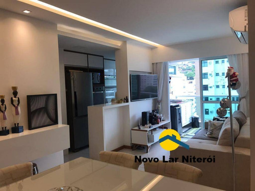 Imagem 8 de 15 de Excelente Apartamento Todo Montado Com Varanda Gourmet Em Icaraí. - 322