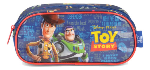 Estojo Escolar Luxcel Toys Story Disney Pixar Woody E Buzz Cor Vermelho Toy Story