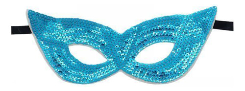 5 Glitter Masquerade Eye Disfraces De Cosplay Half Azul