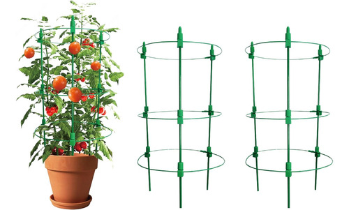 Jaulas Ajustables De Soporte Para Plantas De Tomate. Paqu...